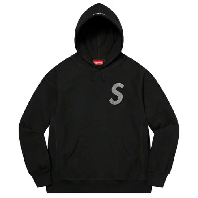 Supreme Swarovski S Logo Hooded Black L