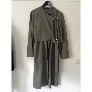 ザラ(ZARA)の値下げ★ZARA★ベルトがポイントの春コート ノーカラーコート(スプリングコート)