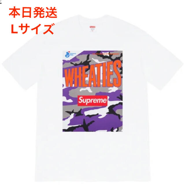 Tシャツ/カットソー(半袖/袖なし)本日発送　Supreme Wheaties® Tee　ホワイト　Lサイズ