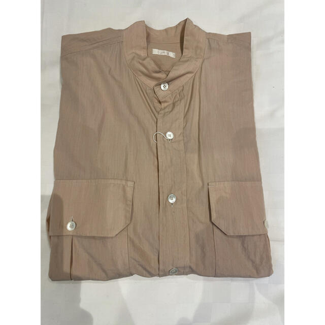 COMOLI(コモリ)のCOMOLI 21SS プルオーバーカーゴシャツ サンドピンク サイズ3 新品 メンズのトップス(シャツ)の商品写真