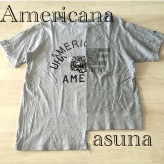 ドゥーズィエムクラス(DEUXIEME CLASSE)のAmericana アメリカーナ　薄スウェット切替T(Tシャツ(半袖/袖なし))