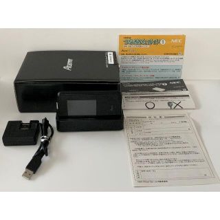 エヌイーシー(NEC)のNEC Aterm MR03LN モバイルルーター ＋ クレードル EX3C(その他)