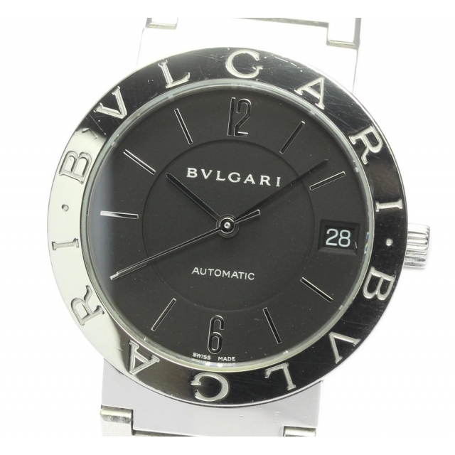 入荷中 BVLGARI - 【中古】 メンズ 自動巻き BB33SS デイト ブルガリブルガリ ブルガリ 腕時計(アナログ)