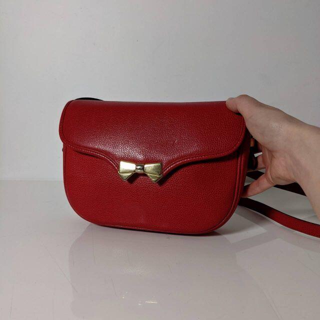 NINA RICCI - vintage ニナリッチミニショルダーバッグ リボン NINA RICCI - vintage ニナリッチミニショルダーバッグ リボン