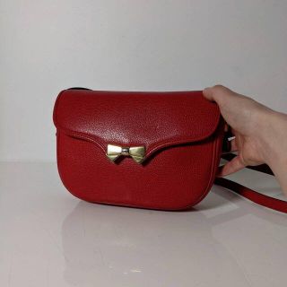 ニナリッチ(NINA RICCI)のvintage ニナリッチミニショルダーバッグ リボン フランス製 おまけ付き(ショルダーバッグ)