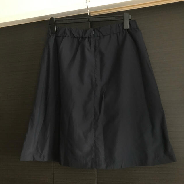 2L  ネイビー　リボン 付き★スカート  大きいサイズ レディースのスカート(ミニスカート)の商品写真