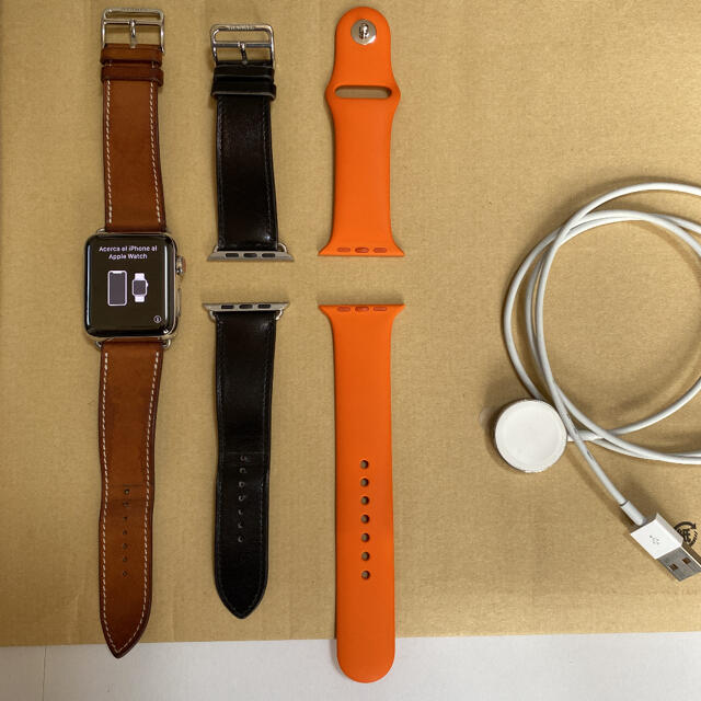 1103 Apple Watch エルメスバンドブラウン　アップル　HERMES