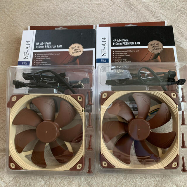 【美品】noctua NF-A14 PWM 2個セット