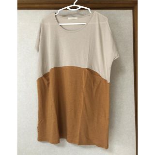 ショコラフィネローブ(chocol raffine robe)のショコラフィネローブ　ツートンTシャツ(Tシャツ(半袖/袖なし))