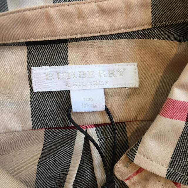 BURBERRY(バーバリー)のバーバリー　18M  チェック　シャツ キッズ/ベビー/マタニティのキッズ服男の子用(90cm~)(ブラウス)の商品写真