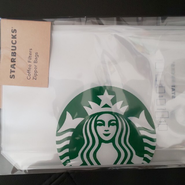 Starbucks Coffee(スターバックスコーヒー)のスターバックス コーヒーフィルタージッパーバッグ スタバ インテリア/住まい/日用品のキッチン/食器(収納/キッチン雑貨)の商品写真