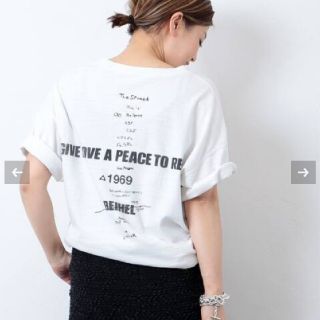 ドゥーズィエムクラス(DEUXIEME CLASSE)のLOVE A PEACE バックプリントTシャツ(Tシャツ(半袖/袖なし))