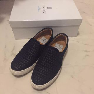 ランバンオンブルー(LANVIN en Bleu)のランバン スリッポン 21.5(スニーカー)