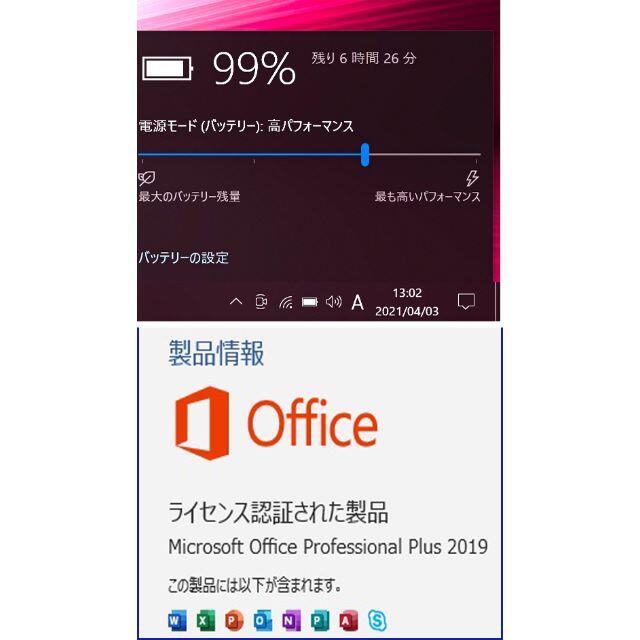 Let's note　RZ4　4G/SSD128G/WiFi/オフイスWin10 7