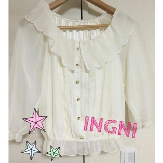 イング(INGNI)の【お値下げ】シースルーブラウス♡(シャツ/ブラウス(長袖/七分))