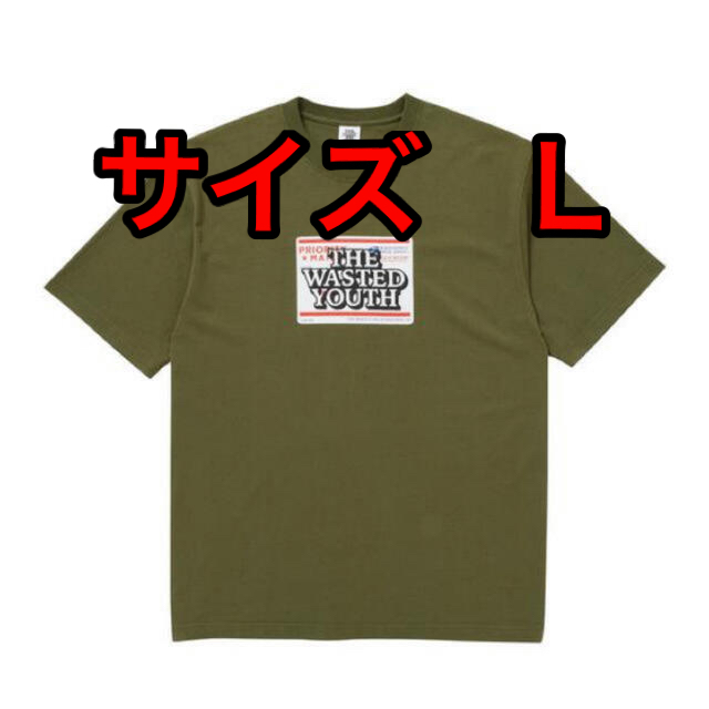 WY x BEP PRIORITY LABEL TEE OLIVEメンズ