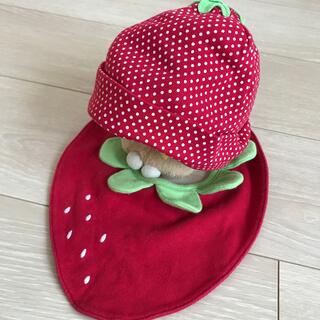 ジンボリー(GYMBOREE)のGYMBOREE イチゴ柄の帽子＆スタイ(帽子)