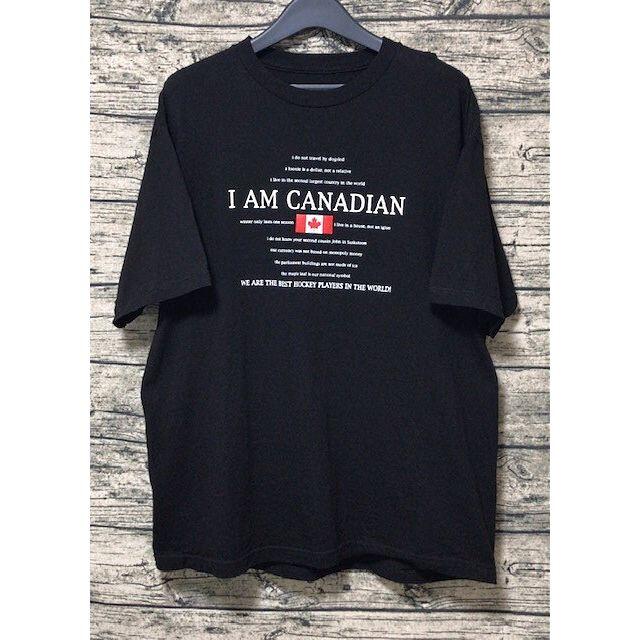 大きいサイズ　ＩＡＭ ＫＡＮＡＤＩＡＮ　 Ｔシャツ　２ＸＬ　プリント　ロゴ メンズのトップス(Tシャツ/カットソー(半袖/袖なし))の商品写真