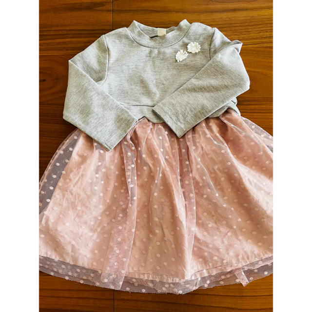 F.O.KIDS(エフオーキッズ)のアプレレクール　チュールワンピース キッズ/ベビー/マタニティのキッズ服女の子用(90cm~)(ワンピース)の商品写真