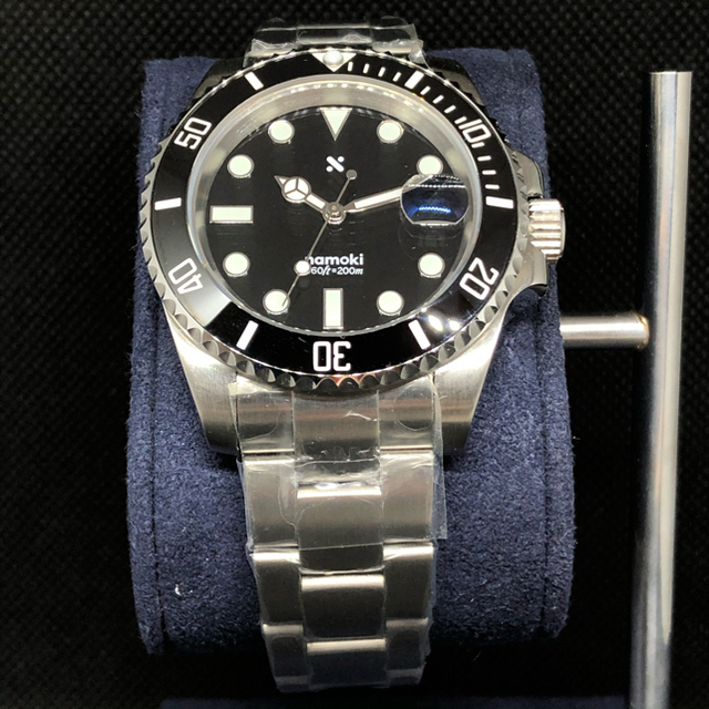時計 SEIKO MOD カスタム ミラーダイヤル サブマリーナ NH35 自動巻き