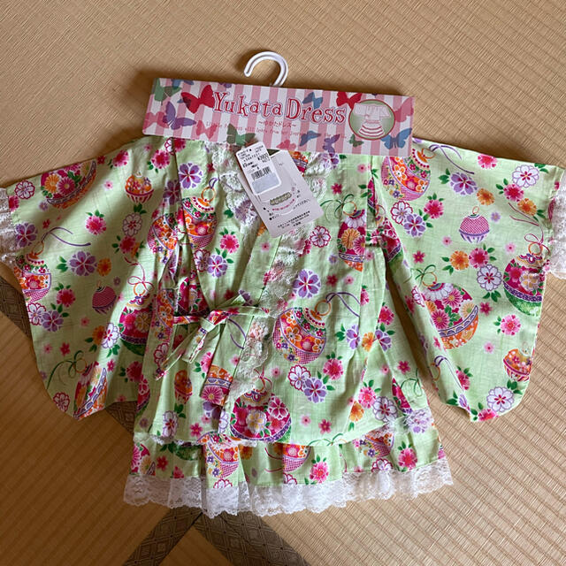 浴衣ドレス　ゆかたドレス　100 キッズ/ベビー/マタニティのキッズ服女の子用(90cm~)(甚平/浴衣)の商品写真