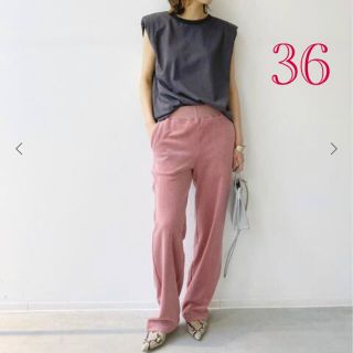 アパルトモンドゥーズィエムクラス(L'Appartement DEUXIEME CLASSE)の新品 アパルトモン ◆ アメリカーナ Pile Relax PANTS  36(カジュアルパンツ)