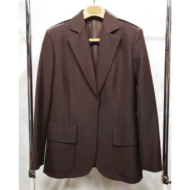 グッチ GUCCI パンツスーツ スカート 3点スーツ セットアップ ブラウン-