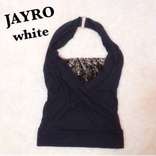 ジャイロ(JAYRO)のJAYRO💗ヒョウ柄ベア付トップス(ホルターネック)