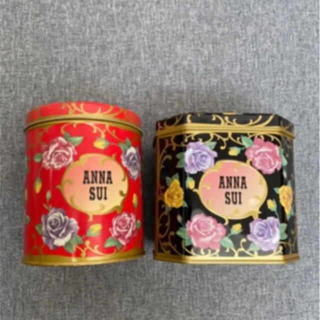 ANNA SUI(アナスイ)のANNA SUI 収納缶　バニティ缶　2個セット インテリア/住まい/日用品のインテリア小物(小物入れ)の商品写真