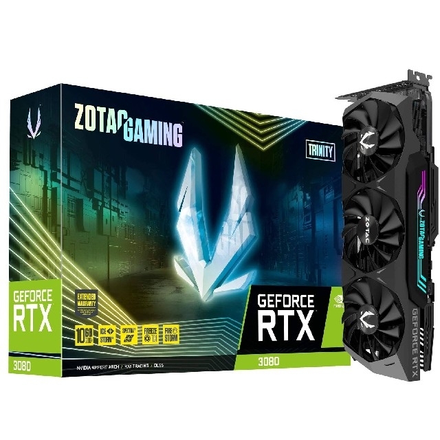 新品 ZOTAC GeForce RTX 3080 Trinity OC