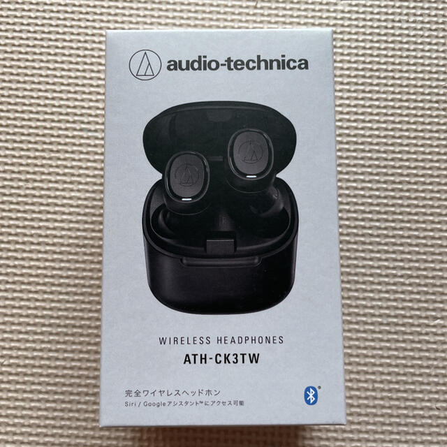 完全ワイヤレスイヤホン ブラック Bluetooth ATH-CK3TW