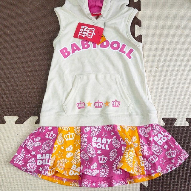 新品★ベビードール 100 キッズ/ベビー/マタニティのキッズ服女の子用(90cm~)(Tシャツ/カットソー)の商品写真