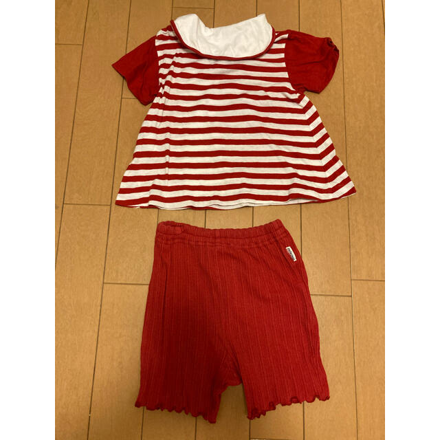 Marie Claire(マリクレール)のマリ　クレール　marie claire Tシャツ　ショートパンツ 90センチ キッズ/ベビー/マタニティのキッズ服女の子用(90cm~)(Tシャツ/カットソー)の商品写真