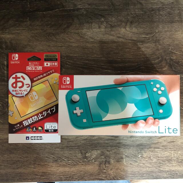 ⭐️極美品⭐️Nintendo Switch  Lite ターコイズ&フィルム