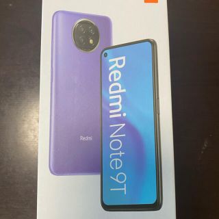 【新品】Xiaomi Redmi Note 9T ブラック simフリー 本体 (スマートフォン本体)