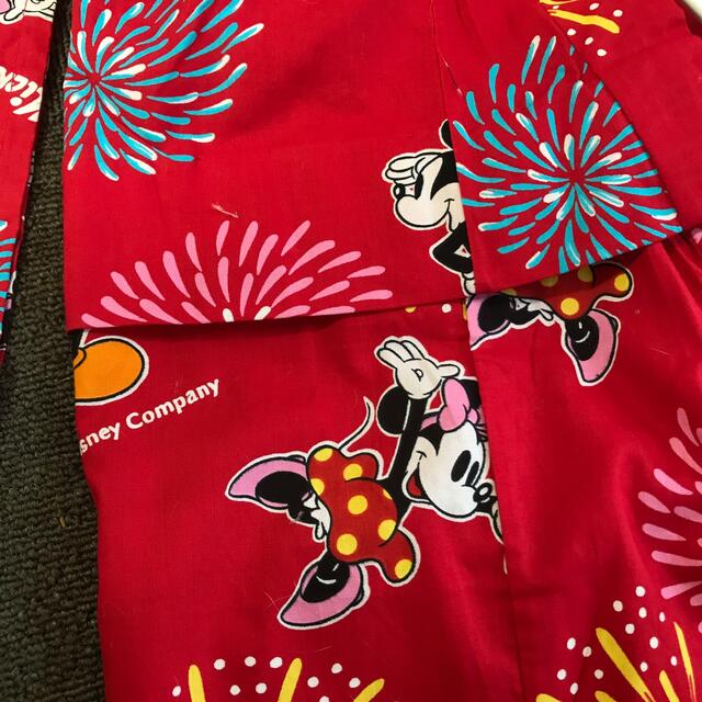 Disney(ディズニー)のミッキー＆ミニー　子供浴衣 キッズ/ベビー/マタニティのキッズ服女の子用(90cm~)(甚平/浴衣)の商品写真