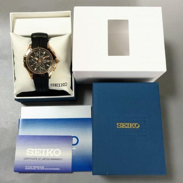 SEIKO(セイコー)の【新品】セイコー上級コーチュラ メタルブラック★SEIKO 腕時計 メンズ メンズの時計(ラバーベルト)の商品写真