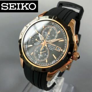 セイコー(SEIKO)の【新品】セイコー上級コーチュラ メタルブラック★SEIKO 腕時計 メンズ(ラバーベルト)