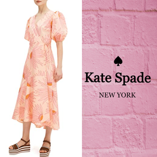 ケイトスペードニューヨーク(kate spade new york)の★SALE☆【kate spade】フォーリングフラワーラップドレス(ロングワンピース/マキシワンピース)