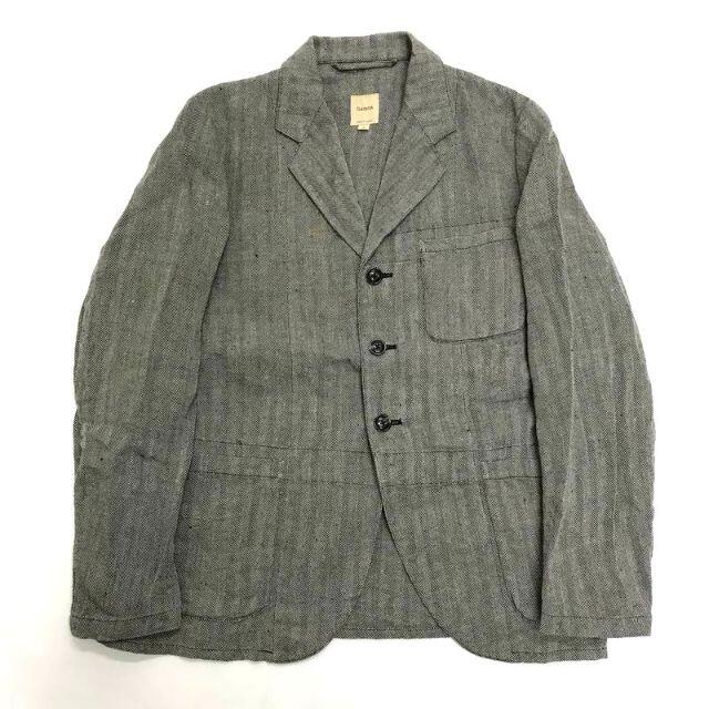 Engineered Garments(エンジニアードガーメンツ)の美品 Sanca サンカ リネン ヘリンボーン テーラード ジャケット 2 メンズのジャケット/アウター(テーラードジャケット)の商品写真