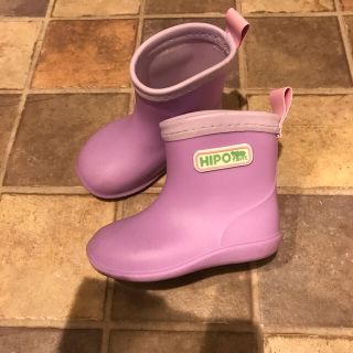 クロックス(crocs)のベビー　レインシューズ　長靴　12cm 紫(長靴/レインシューズ)