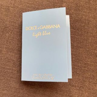 ドルチェアンドガッバーナ(DOLCE&GABBANA)のドルガバ　オードトワレ　1.5ml(サンプル/トライアルキット)