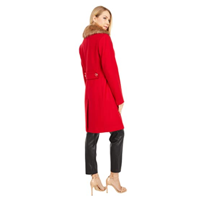 ☆SALE☆【kate spade】ウールコートフェイクファーカラーコート