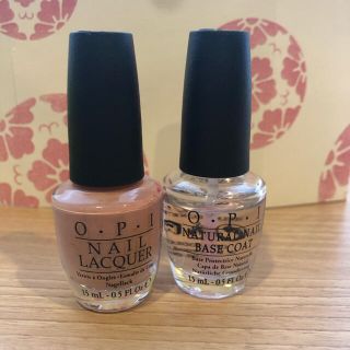 オーピーアイ(OPI)のＯＰＩ　ネイルラッカー&ナチュラルネイルベースコート(マニキュア)