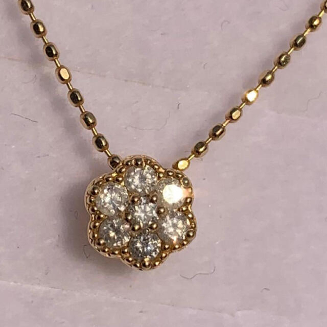 ジュエリーツツミ　18K YGダイヤネックレスダイヤモンド長さ