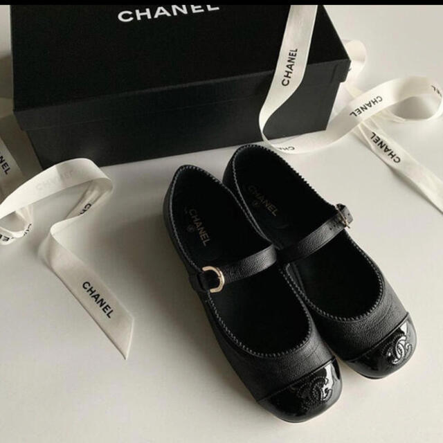 感謝価格】 - CHANEL M シャネル メリージェーン 2021RE 38 バレエ