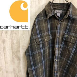 カーハート(carhartt)のカーハート　コットンワークシャツ　チェック　ビッグサイズ オーバーシルエット(シャツ)