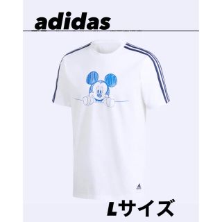 アディダス(adidas)の【新品未使用】アディダス　adidas　Tシャツ　ミッキー　白　メンズ　Lサイズ(Tシャツ/カットソー(半袖/袖なし))