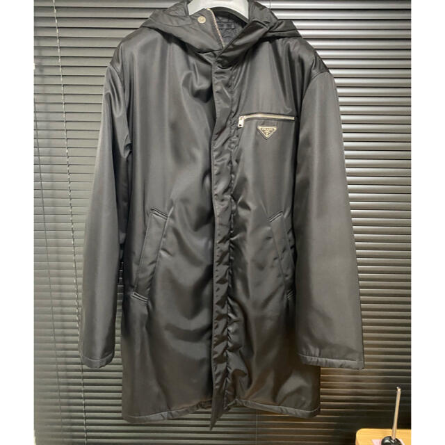 PRADA(プラダ)のPRADA ナイロンギャバジンコート メンズのジャケット/アウター(チェスターコート)の商品写真