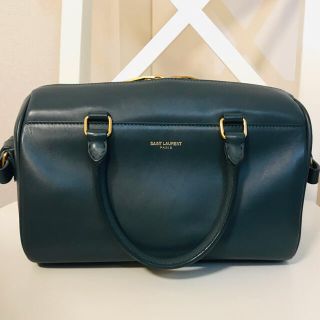 サンローラン(Saint Laurent)のサンローランパリ  ベイビーダッフル　ブルーグレー(ハンドバッグ)